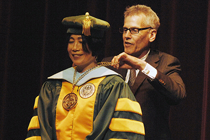 Dr. Jianping Wang and Mark Matzen