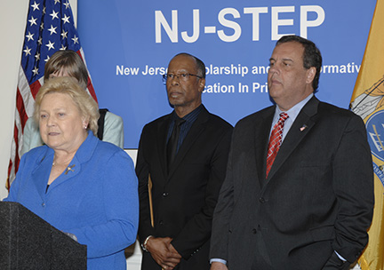Patricia Donohue, Alvyn Haywood, Chris Christie