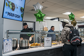 Students in cafeteria