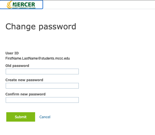 To change your password