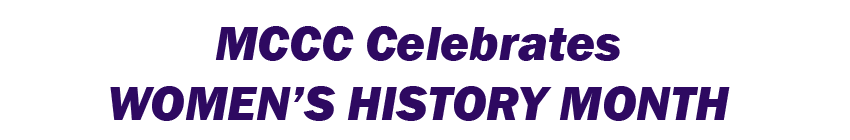 MCCC Celebrates Women's History Month