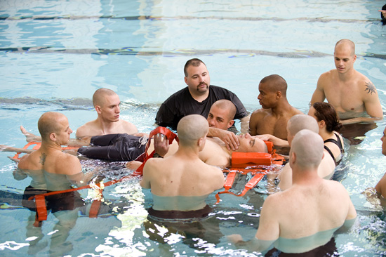 recruits and instructor